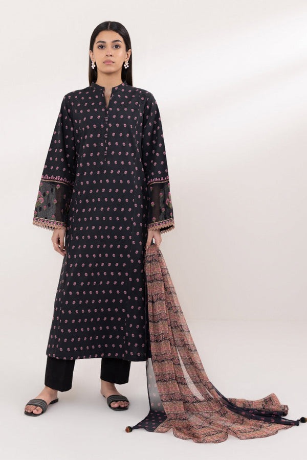 SAPPHIRE | Embroidered Cambric Suit | Unstitched 3 Piece | U3PE-DY24DFV5-20