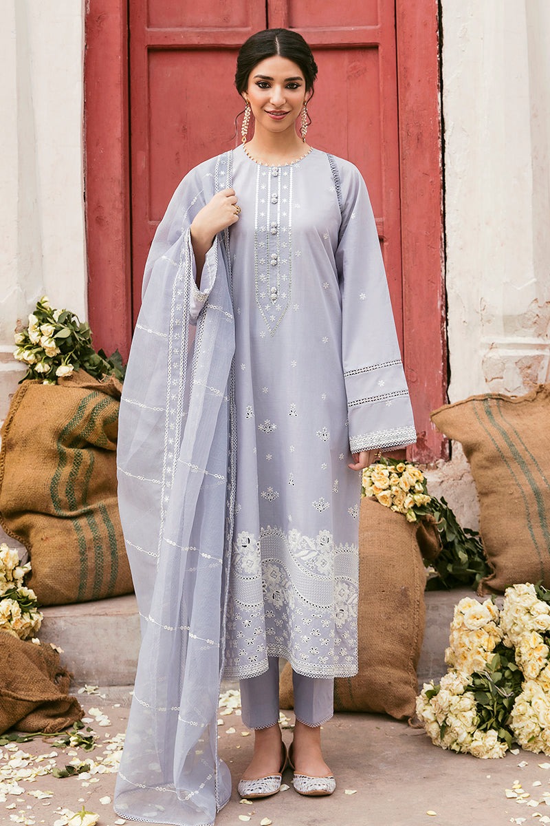 Cross Stitch | Premium Eid Embroidered Lawn Suit | AZURE WAVE-D8