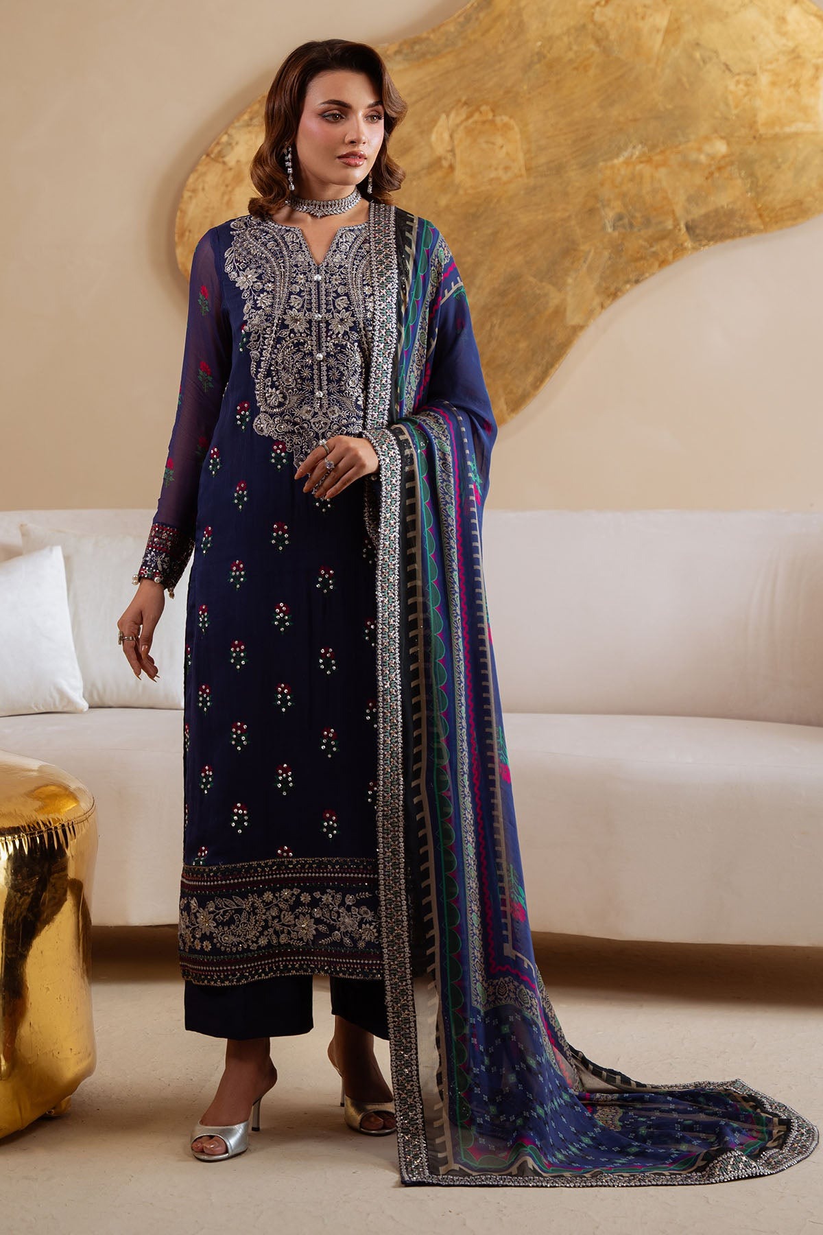 NURÉH | Amaya Luxury Embroidered Chiffon | AM-32