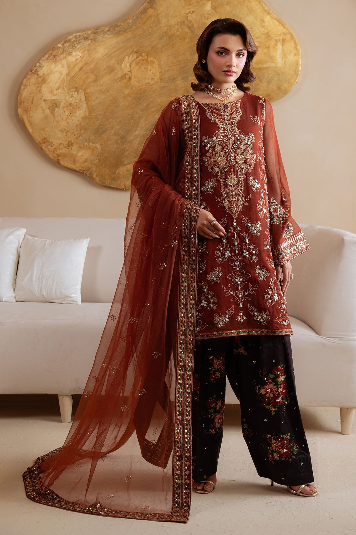 NURÉH | Amaya Luxury Embroidered Chiffon | AM-35
