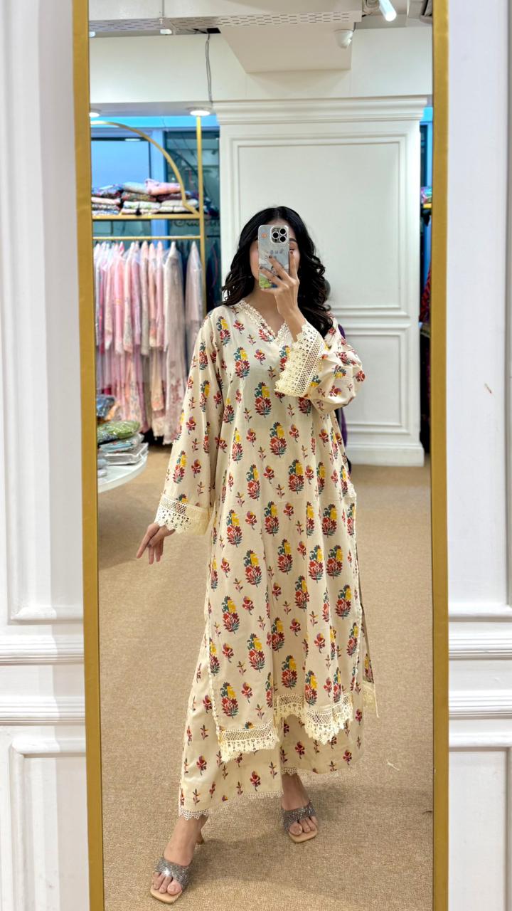 KHAADI | 2 Piece Suit Lawn | Stitched By Fascino | Unstitched | SSY2503A