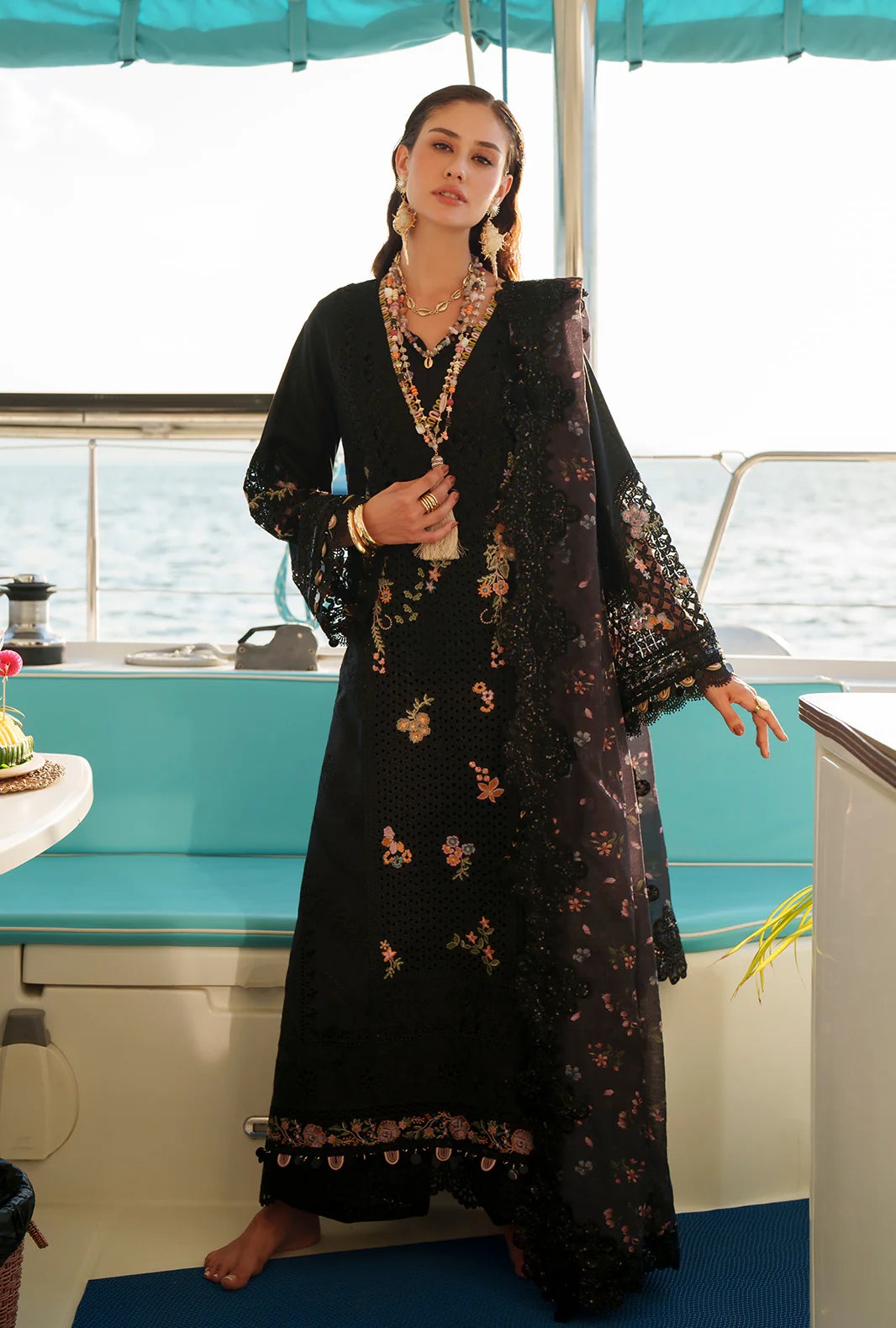 AJR | Evara Luxury Lawn | Unstitched | Riela