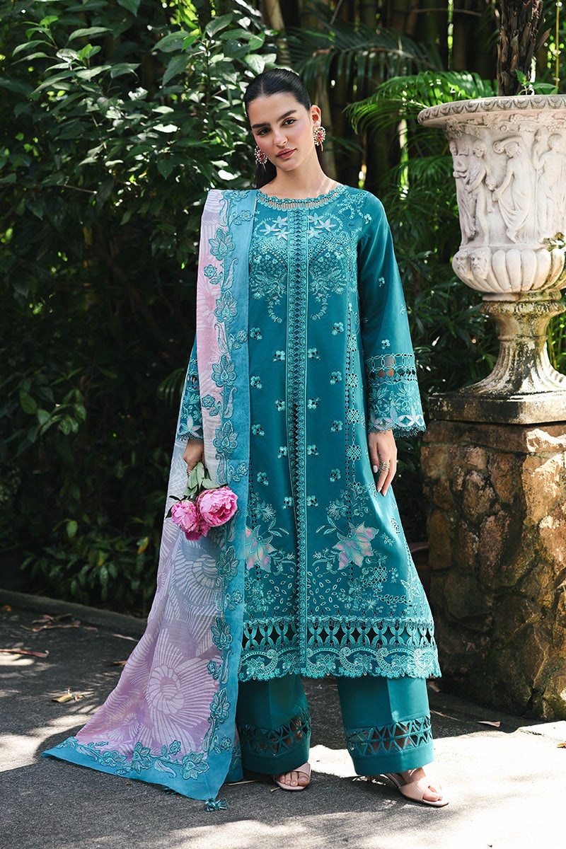 QALAMKAR | Qline Lawn Unstitched | Sapphire